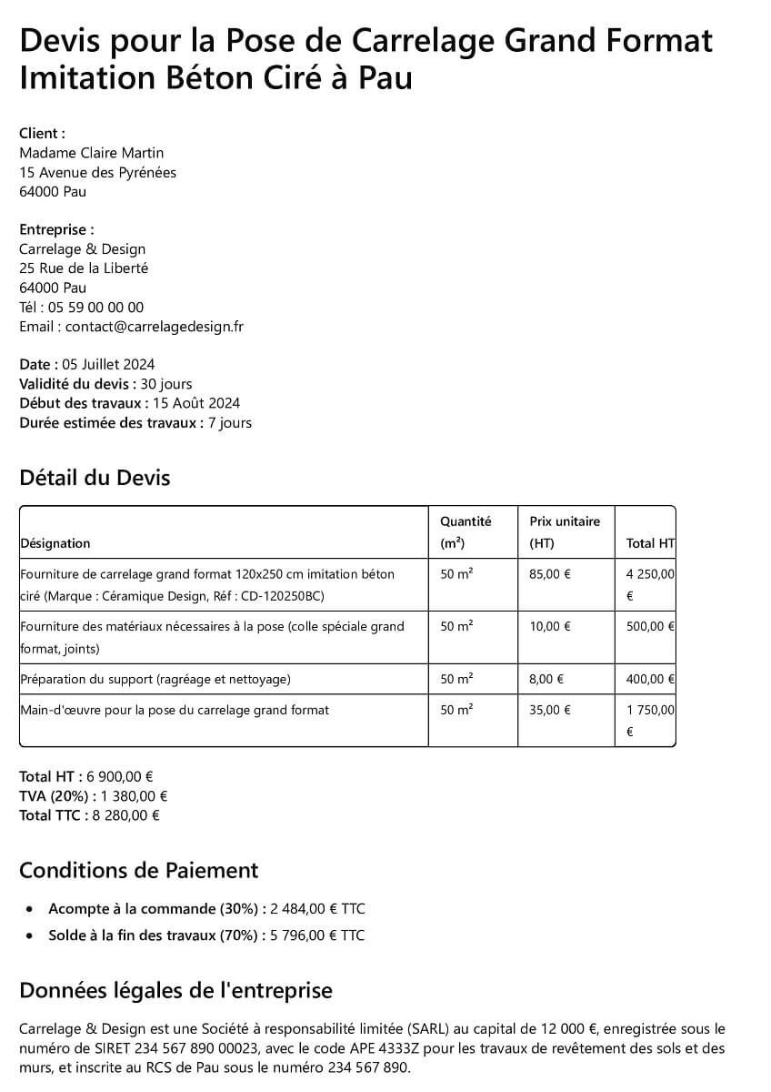obtenez rapidement un devis personnalisé pour vos travaux de carrelage. comparez les prix et services des professionnels près de chez vous pour poser ou rénover votre carrelage au meilleur tarif.