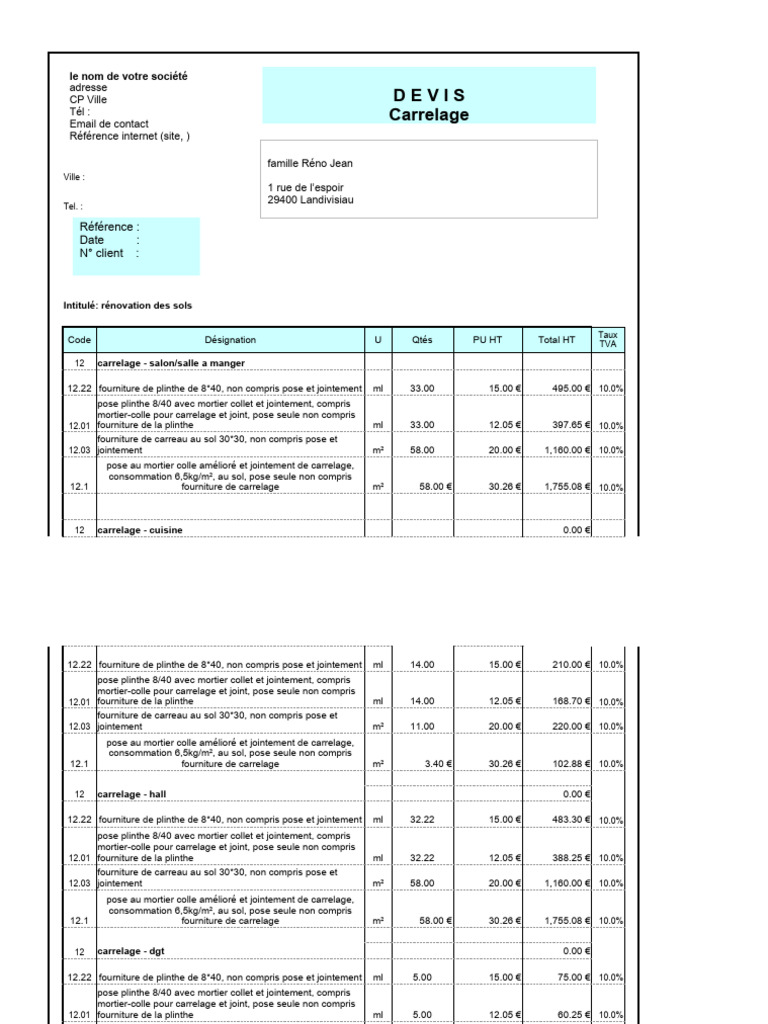obtenez rapidement un devis carrelage personnalisé pour vos travaux. comparez les prix, choisissez le meilleur artisan et lancez votre projet en toute sérénité.