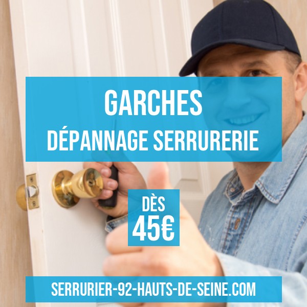 besoin d'un serrurier en urgence à garches ? intervention rapide 24h/24 et 7j/7 pour ouverture de porte, serrure bloquée ou remplacement de serrure. devis gratuit.